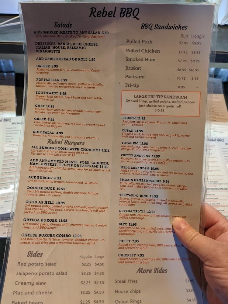 Rebel BBQ - Menu Scan 2